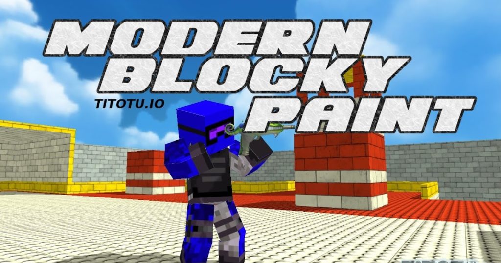 Modern Blocky Paint Shooting Game